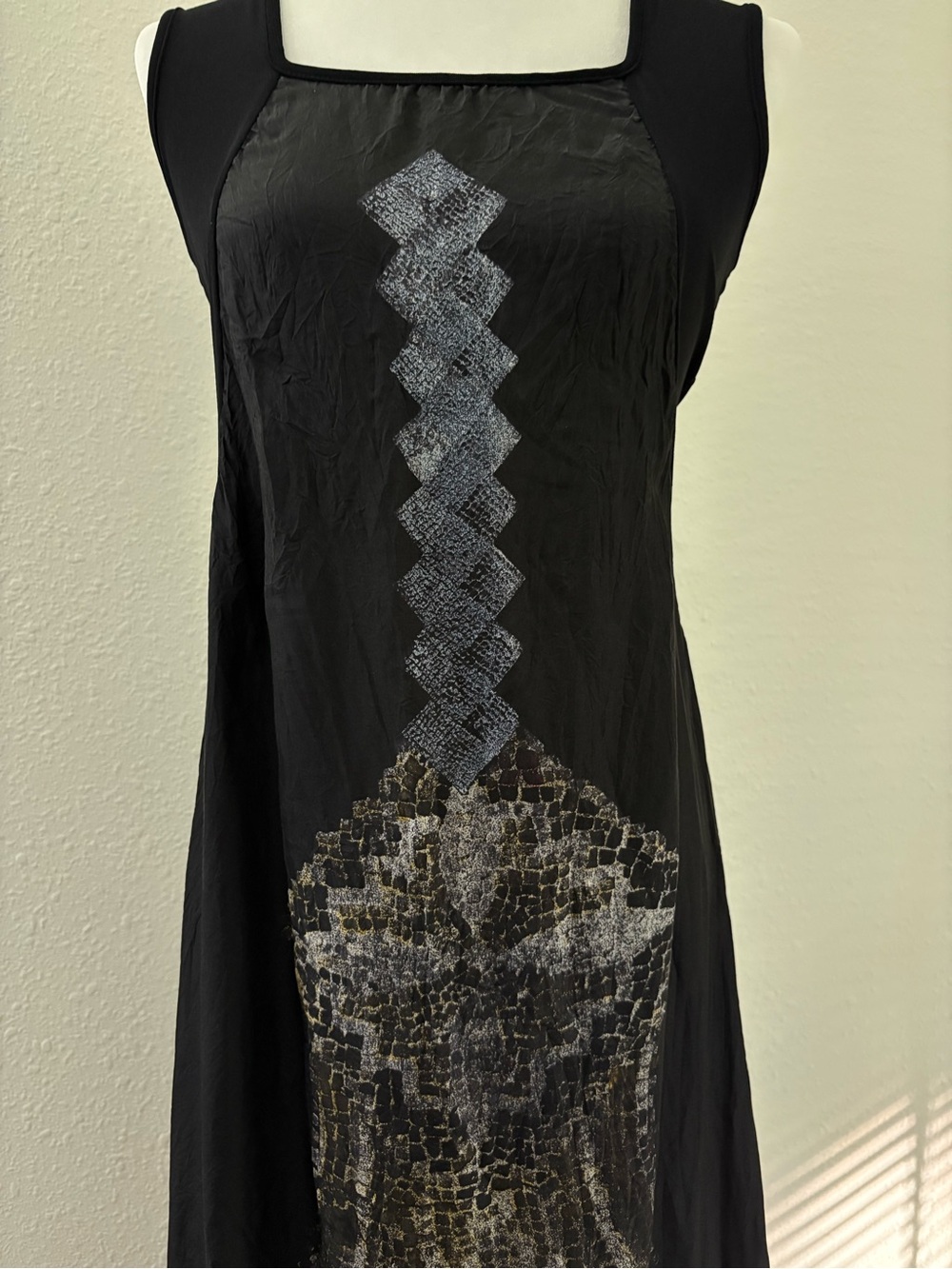 Vintage Legatte Jeans Made in Italy Graphic Maxi Dress Gothic Y2K - Picture 4 of 8